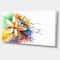 Designart - Abstract Multi color Flower Fusion - Large Flower Canvas Wall Art